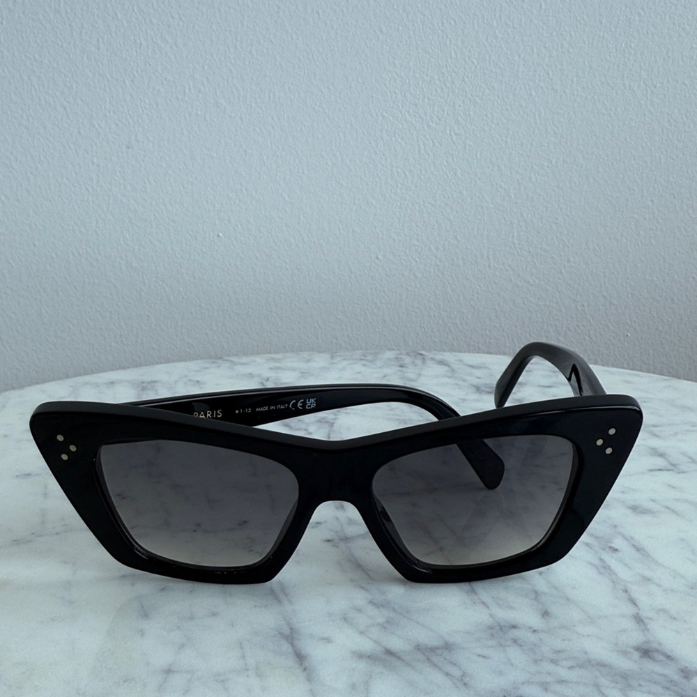 Celine Elegant Black Sunglasses with Case - Picture 2 of 11